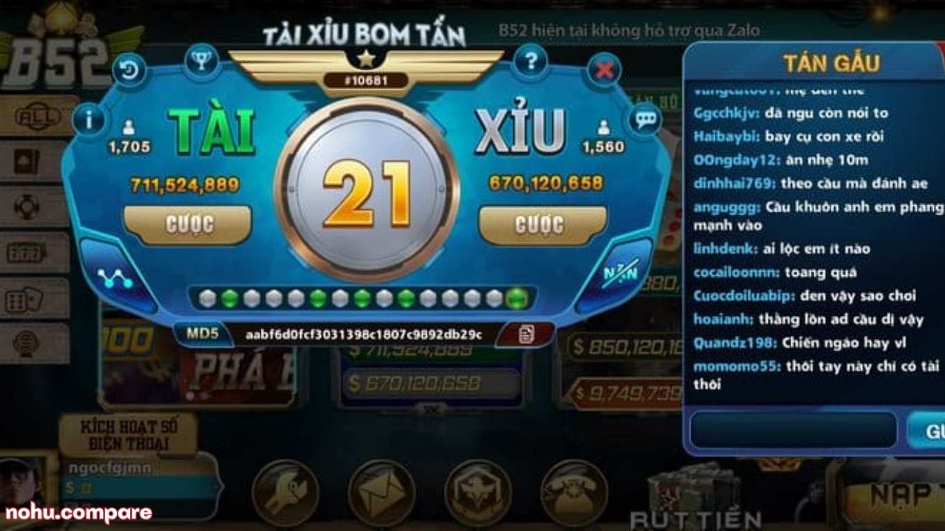 Luật cá cược Tài Xỉu tại B52 Club